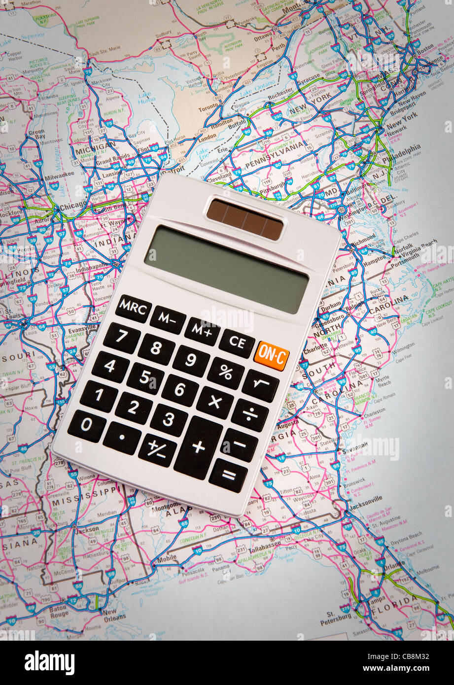 Planning trip map travel hi-res stock photography and images - Alamy