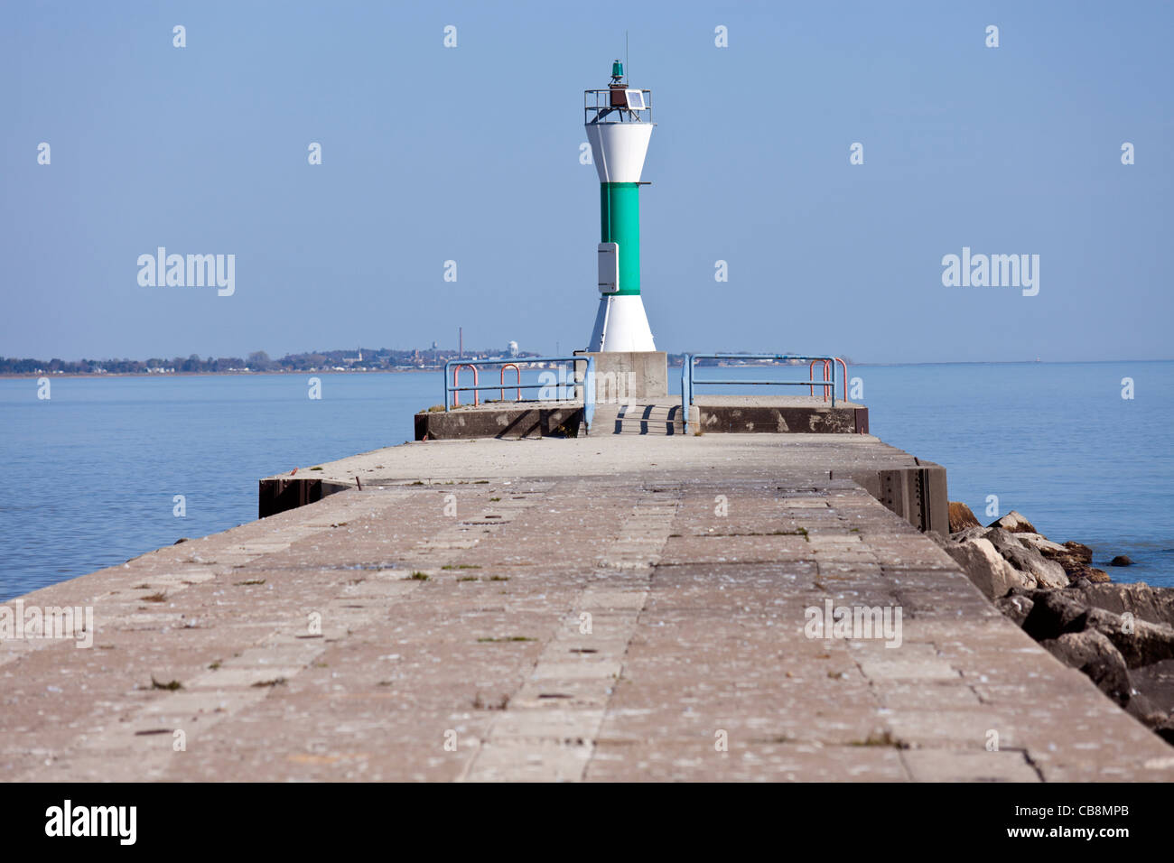 Lighthouse in Manitowoc, Wisconsin Stock Photo