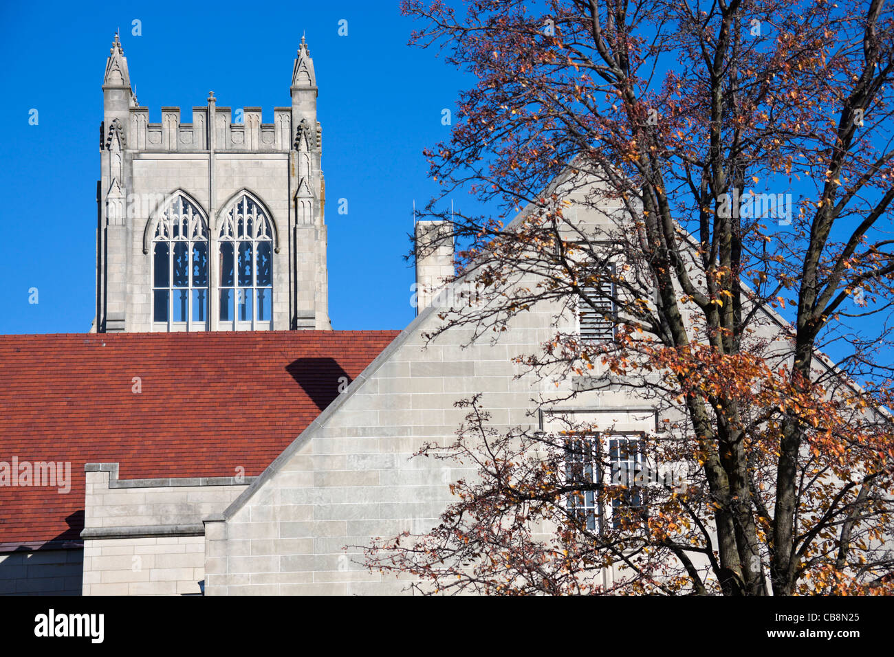 Cathedral in Urbana-Champaign Stock Photo