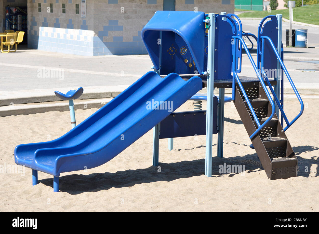 Slide in Children's Playground Stock Photo Alamy