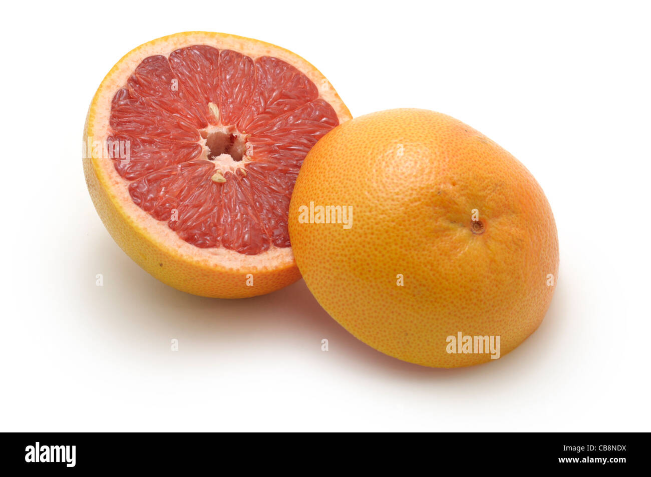 Grapefruit Halves Stock Photo