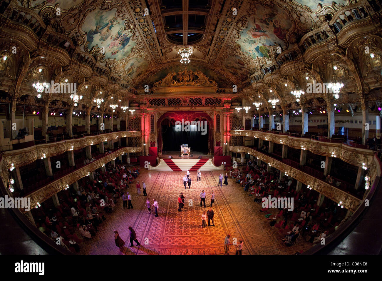 Blackpool Tower Ball Room Stock Photo