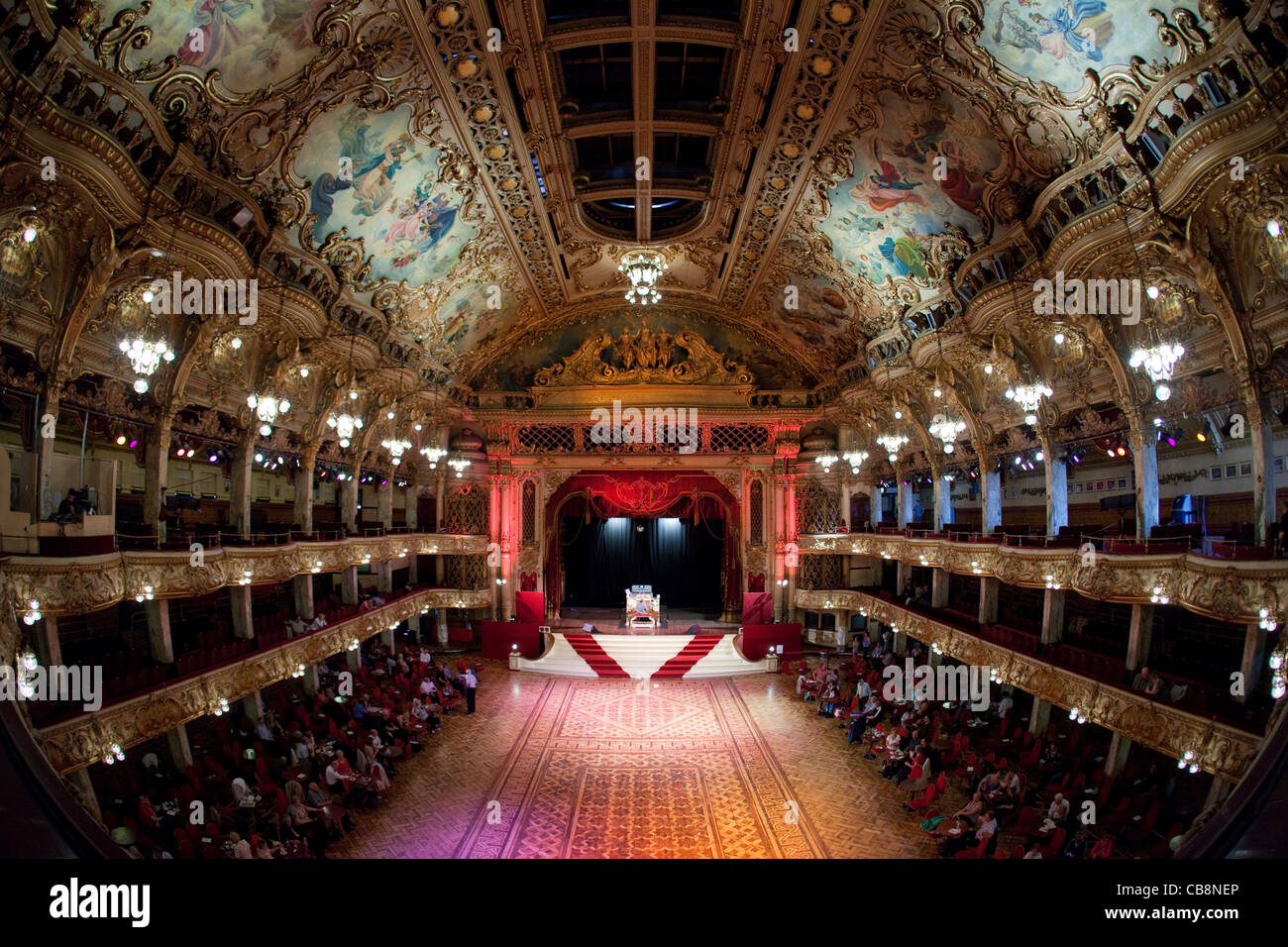 Blackpool Tower Ball Room Stock Photo