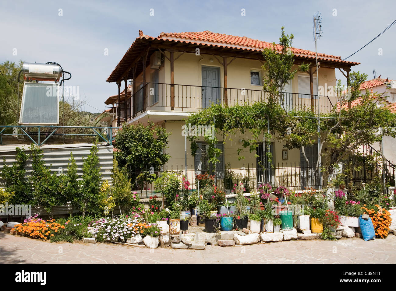 greek holiday house for rent on lesvos Stock Photo Alamy