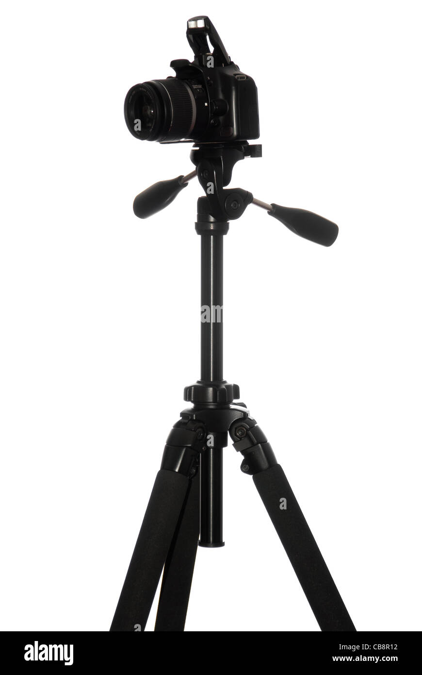 photo of the photo camera on tripod isolated on white Stock Photo - Alamy