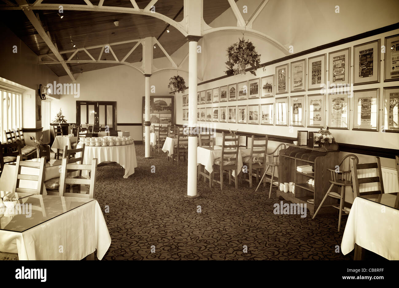 The Victorian tea rooms on North Pier ,Blackpool,Lancashire,UK,Blackpool Stock Photo - Alamy