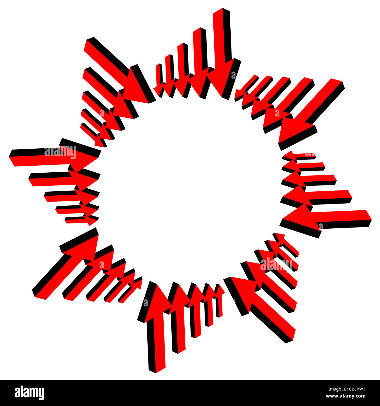 Vector set of red arrows Stock Photo Alamy