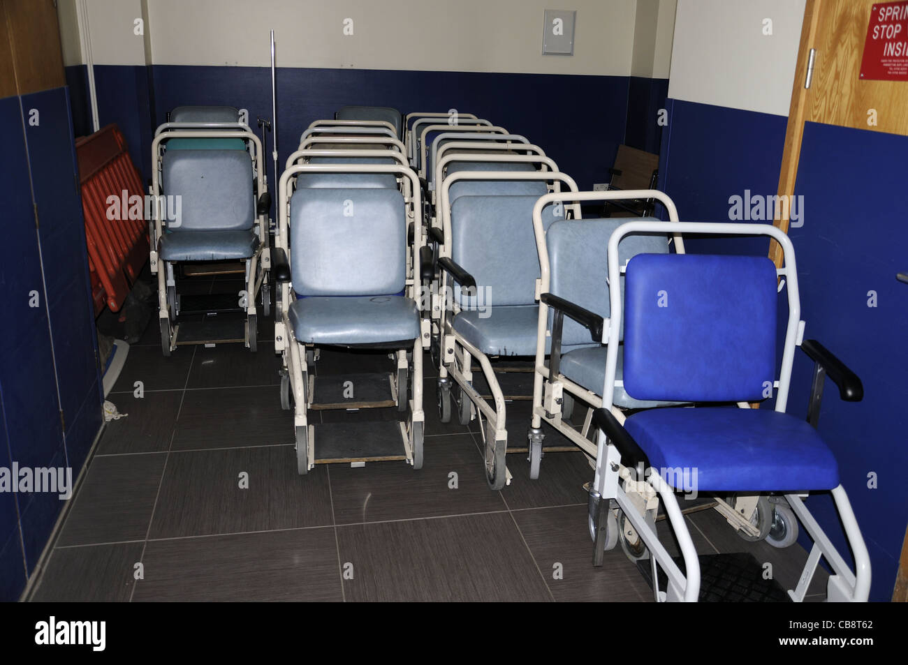 Hospital wheelchairs for patients Stock Photo Alamy