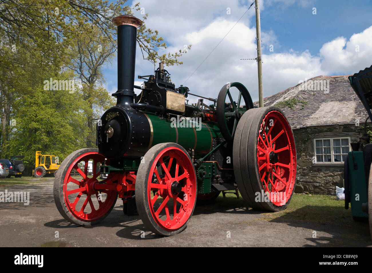 Foden traction steam engine at the henblas vintage rally anglesey north wales uk Stock Photo