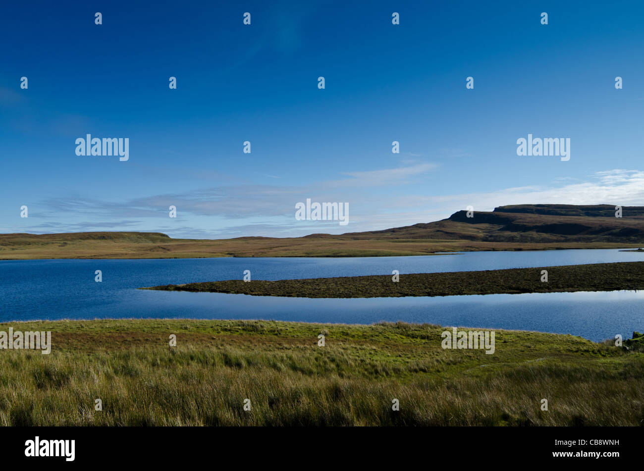 Isle of Skye, Loch Leathan Stock Photo