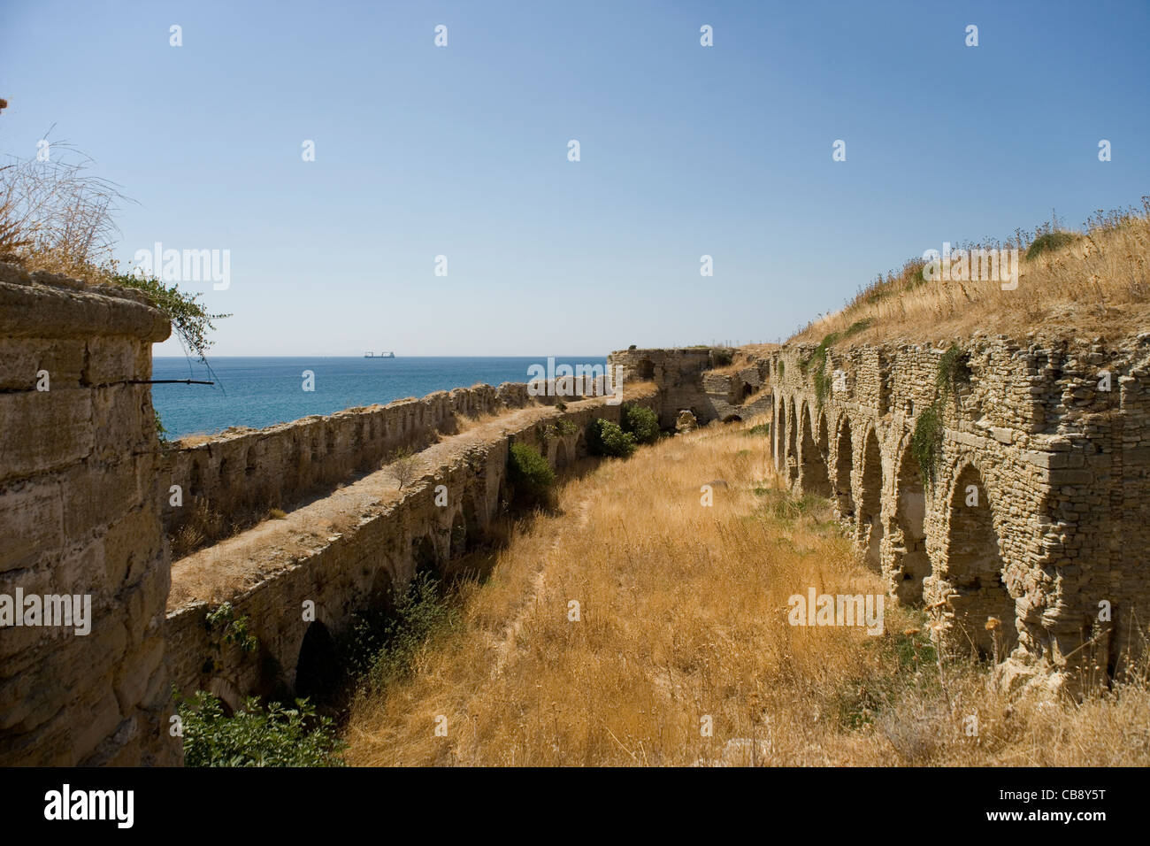 The Seddulbahir fort on the Gallipoli peninsula attacked as part of the 1915 campaign in the First World War,Turkey Stock Photo