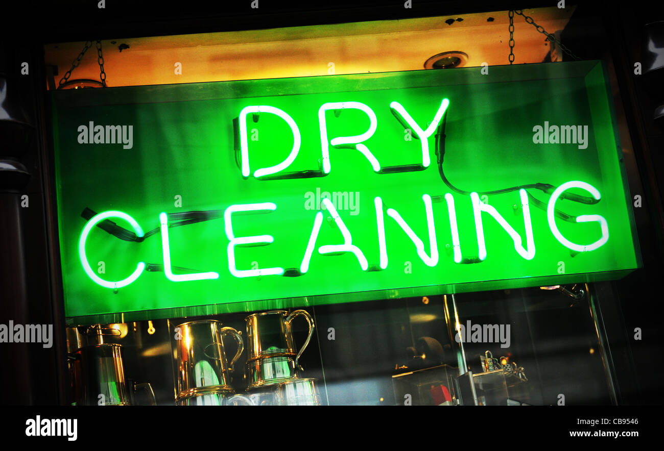 Dry cleaning Stock Photo