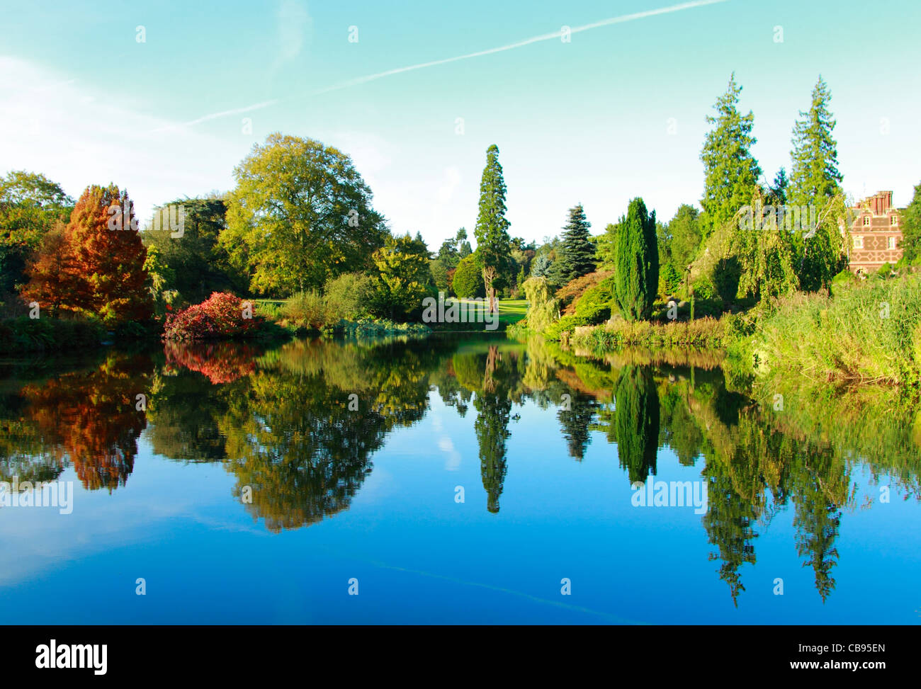 Sandringham House Lake. Stock Photo