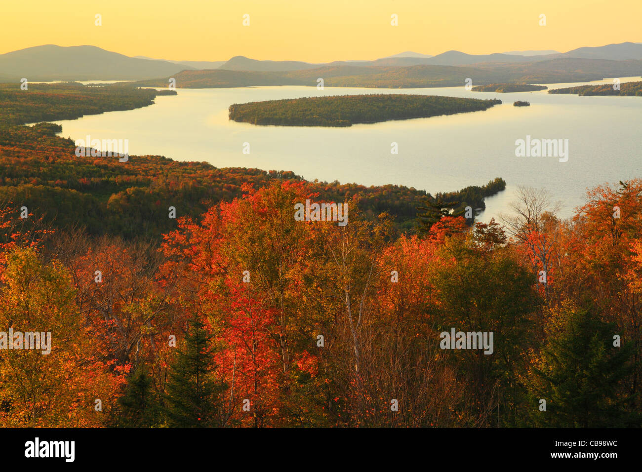 Mooselookmeguntic Lake Seen from Height of Land at Appalachian Trail