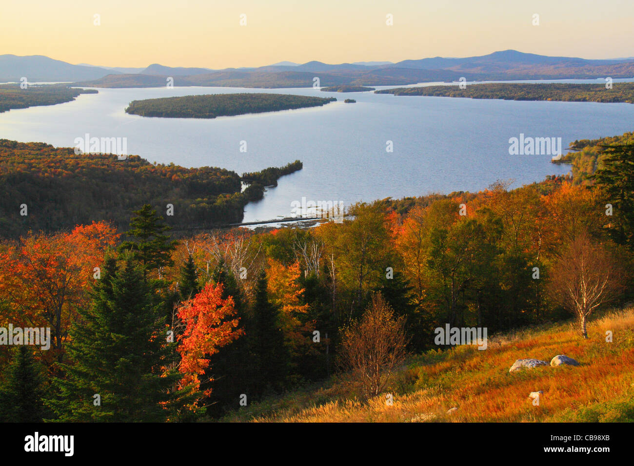 Mooselookmeguntic Lake Seen from Height of Land at Appalachian Trail