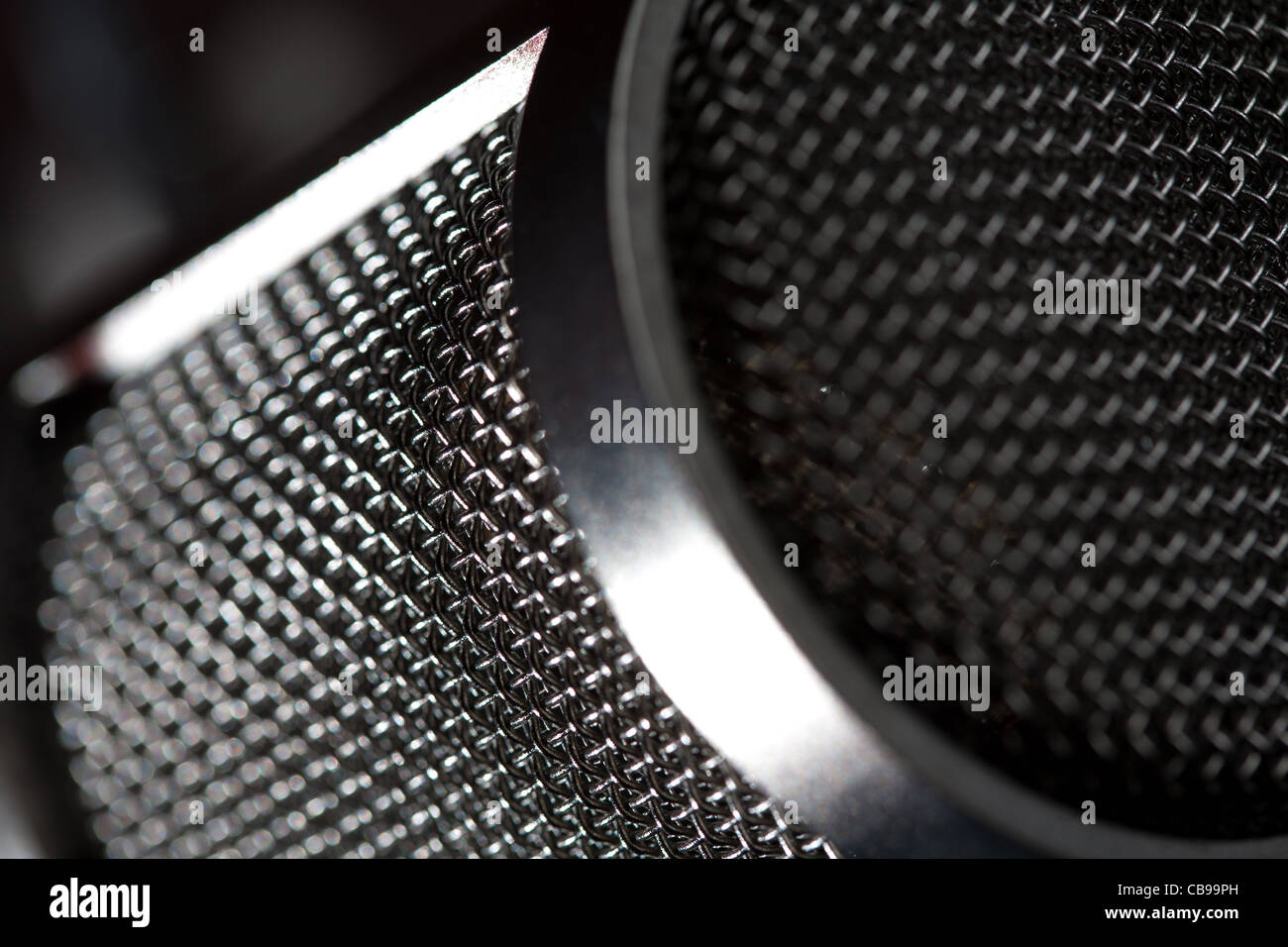 Professional Studio Recording Microphone detail Stock Photo Alamy