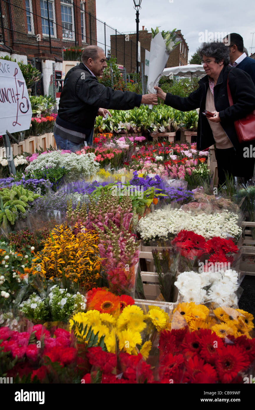 Columbia Flower Market, London, UK Stock Photo Alamy