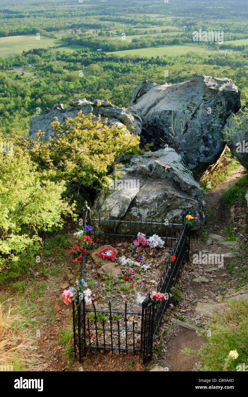 Gravesite of Petit Jean at Petit Jean State Park in Morrilton, Arkansas