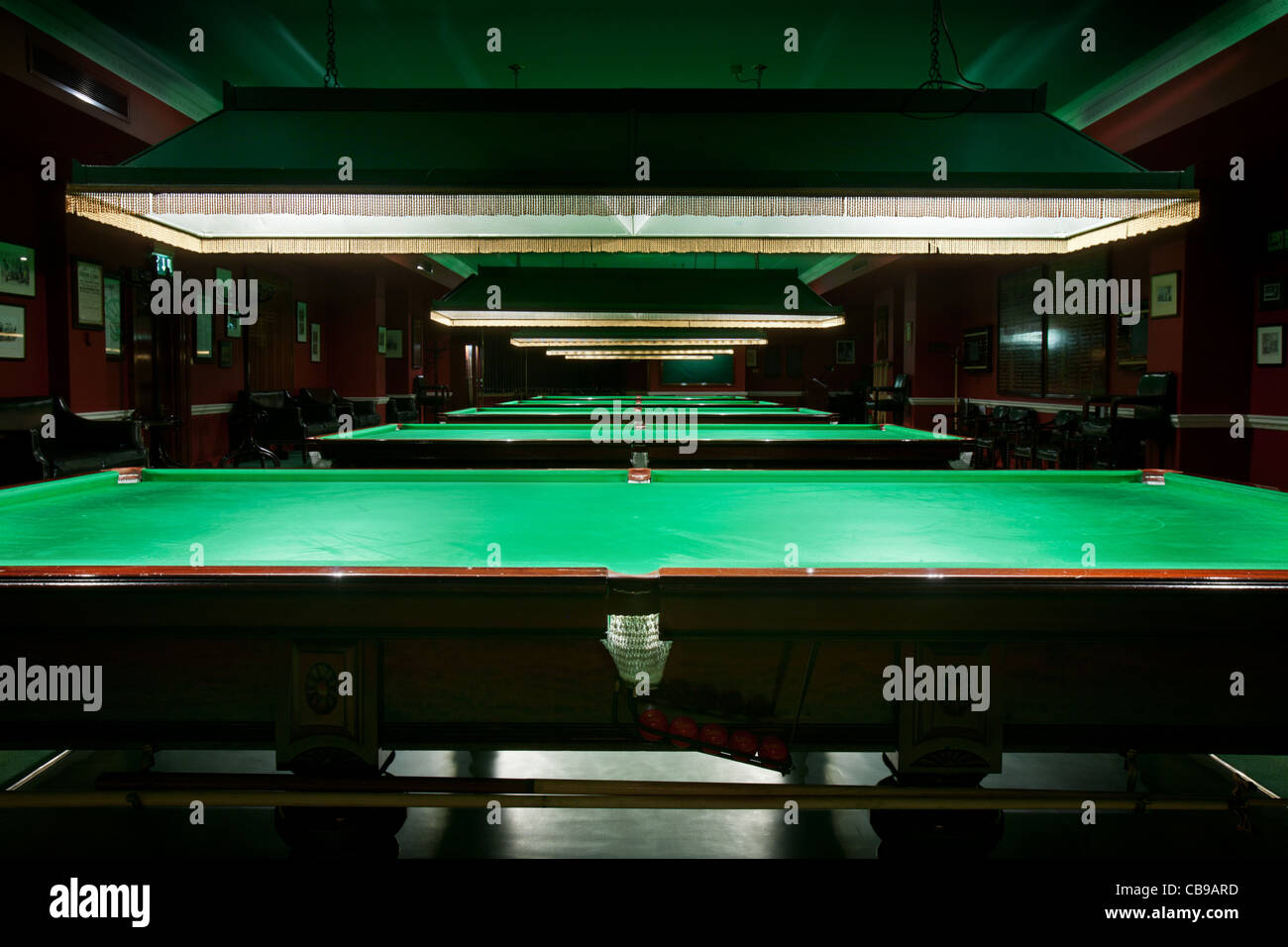 Billiards Room, Royal Automobile Club, London, UK Stock Photo