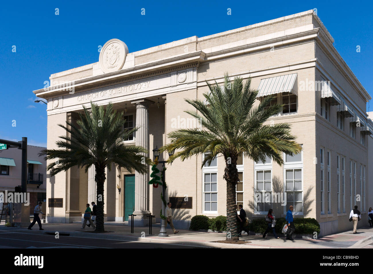 The current (2011) headquarters of the Church of Scientology Flag Service Organization, Cleveland, St, Clearwater, Florida, USA Stock Photo