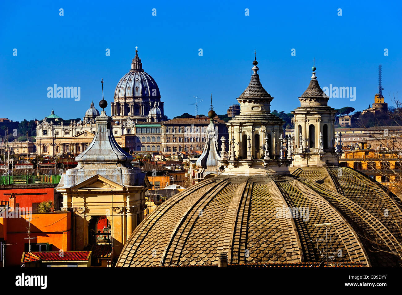 Overview, Rome, Italy. Stock Photo