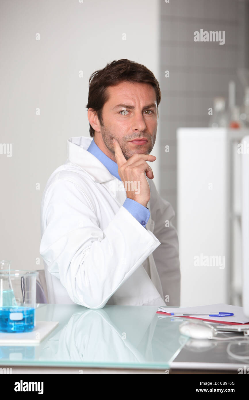 portrait of a lab assistant Stock Photo Alamy