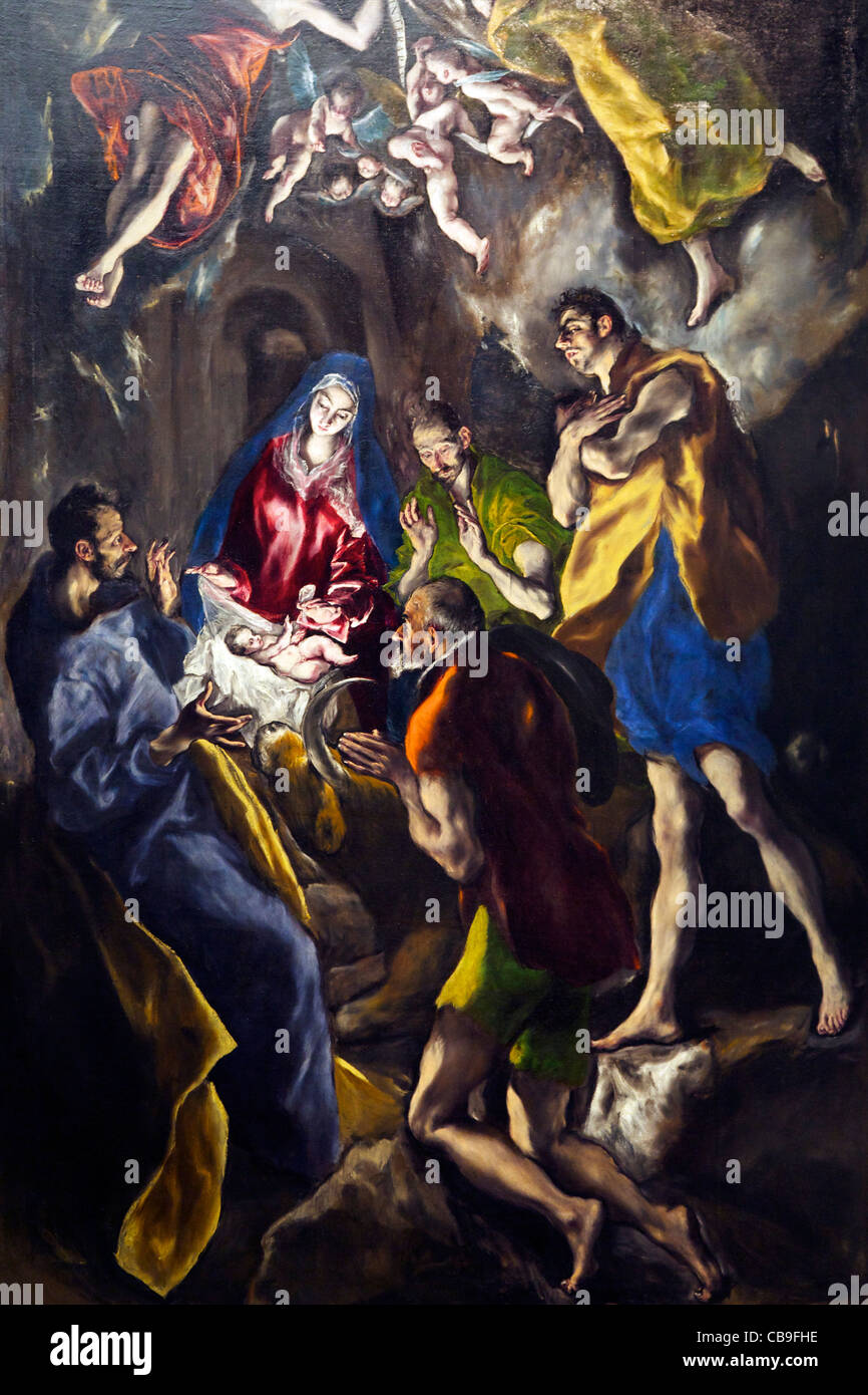 Adoration of the Shepherds, by El Greco, Museo Nacional del Prado