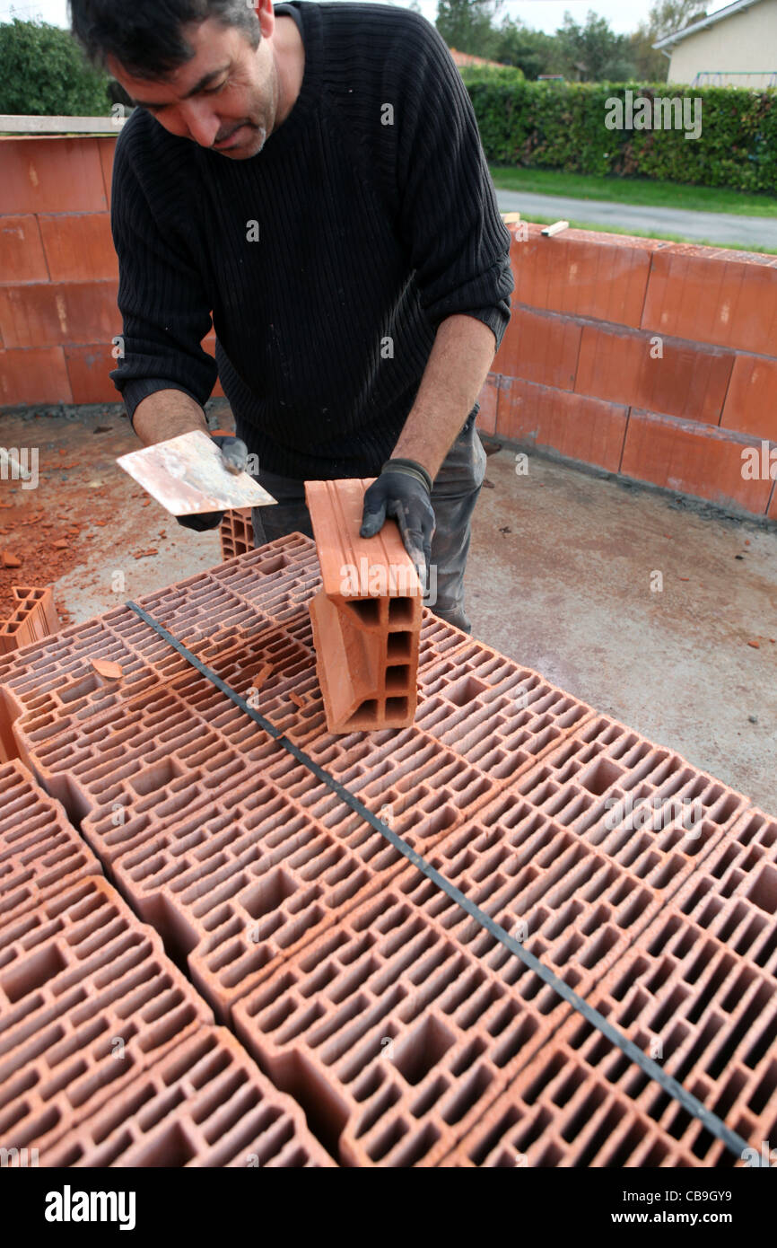 Pointing at building site Stock Photo - Alamy