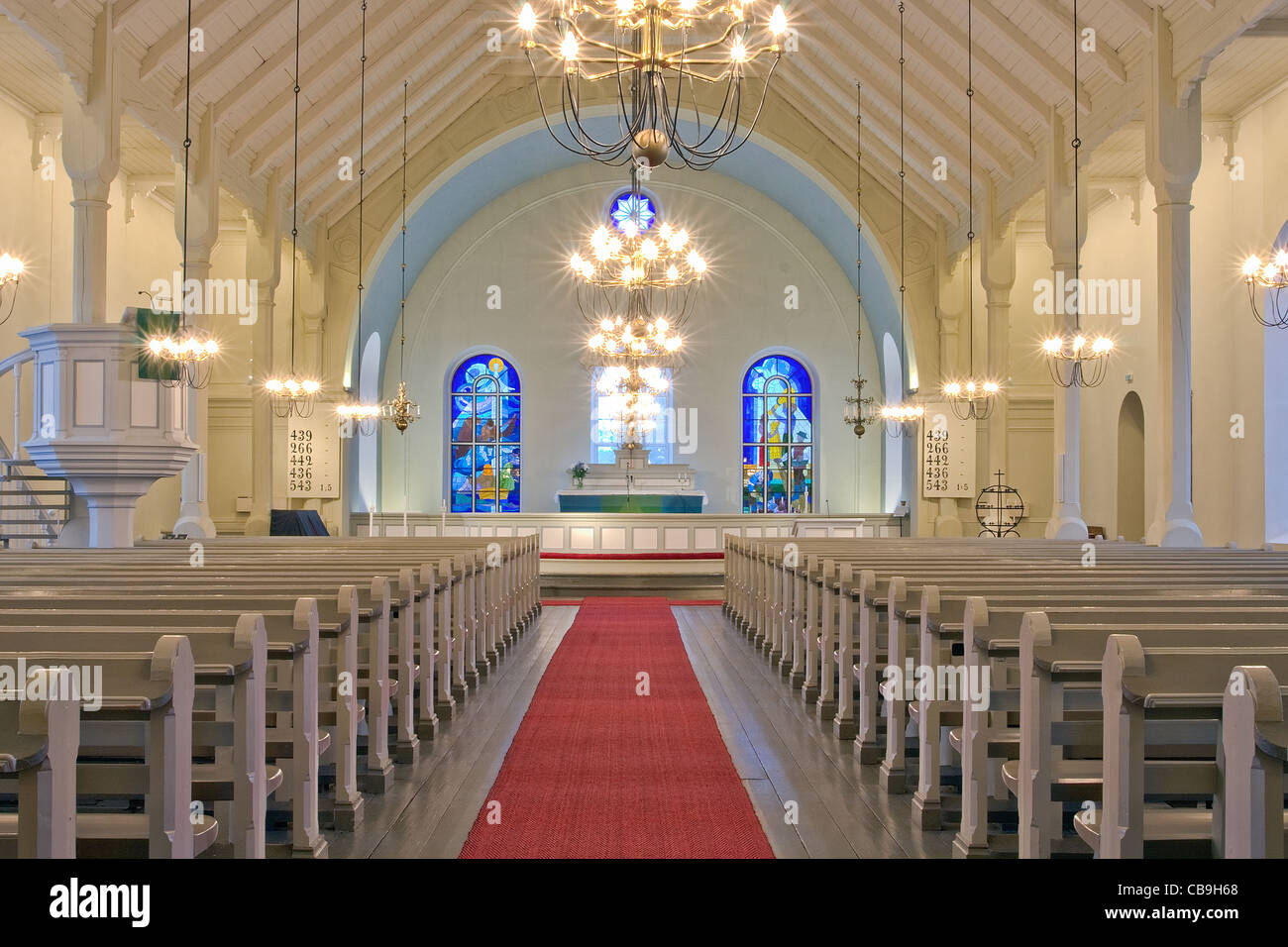 Lutheran church altar hi-res stock photography and images - Alamy