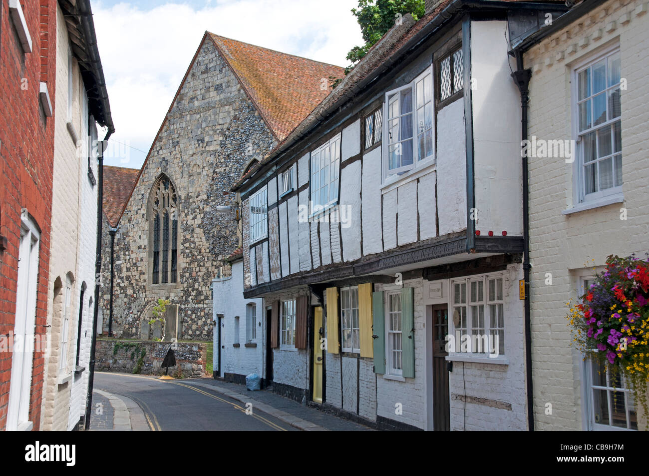 Sandwich Kent Houses Stock Photo Alamy