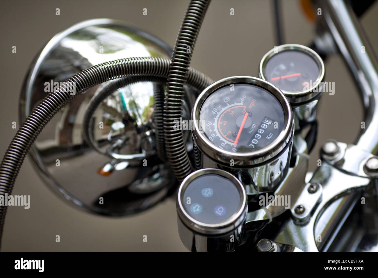 Motorcycle speed meter hi-res stock photography and images - Alamy