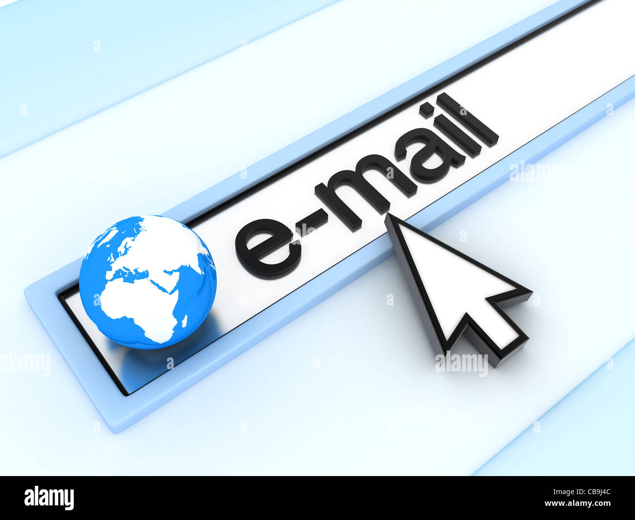Abstract assress line, E-mail (done in 3d Stock Photo - Alamy
