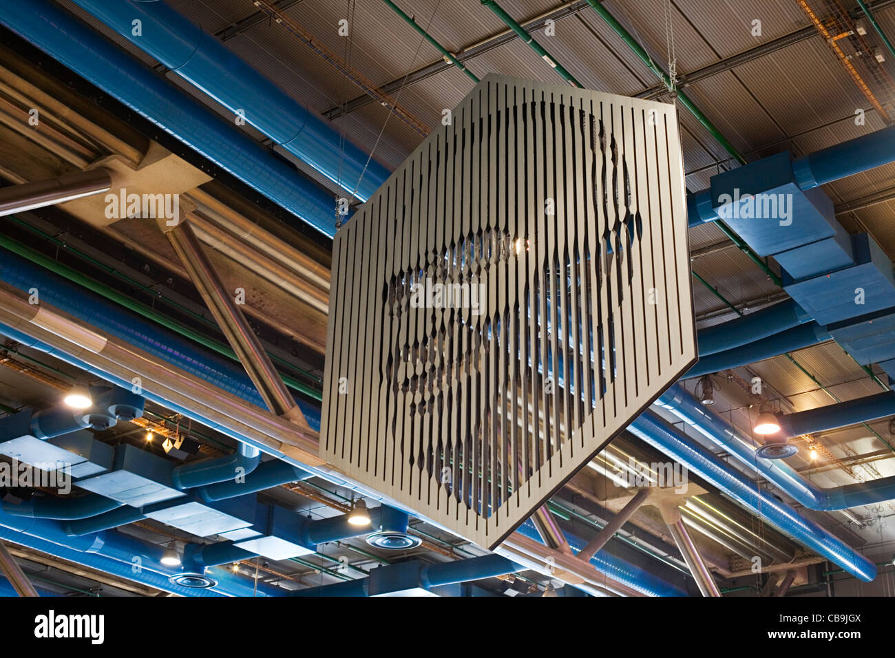 Centre Pompidou Paris France Stock Photo