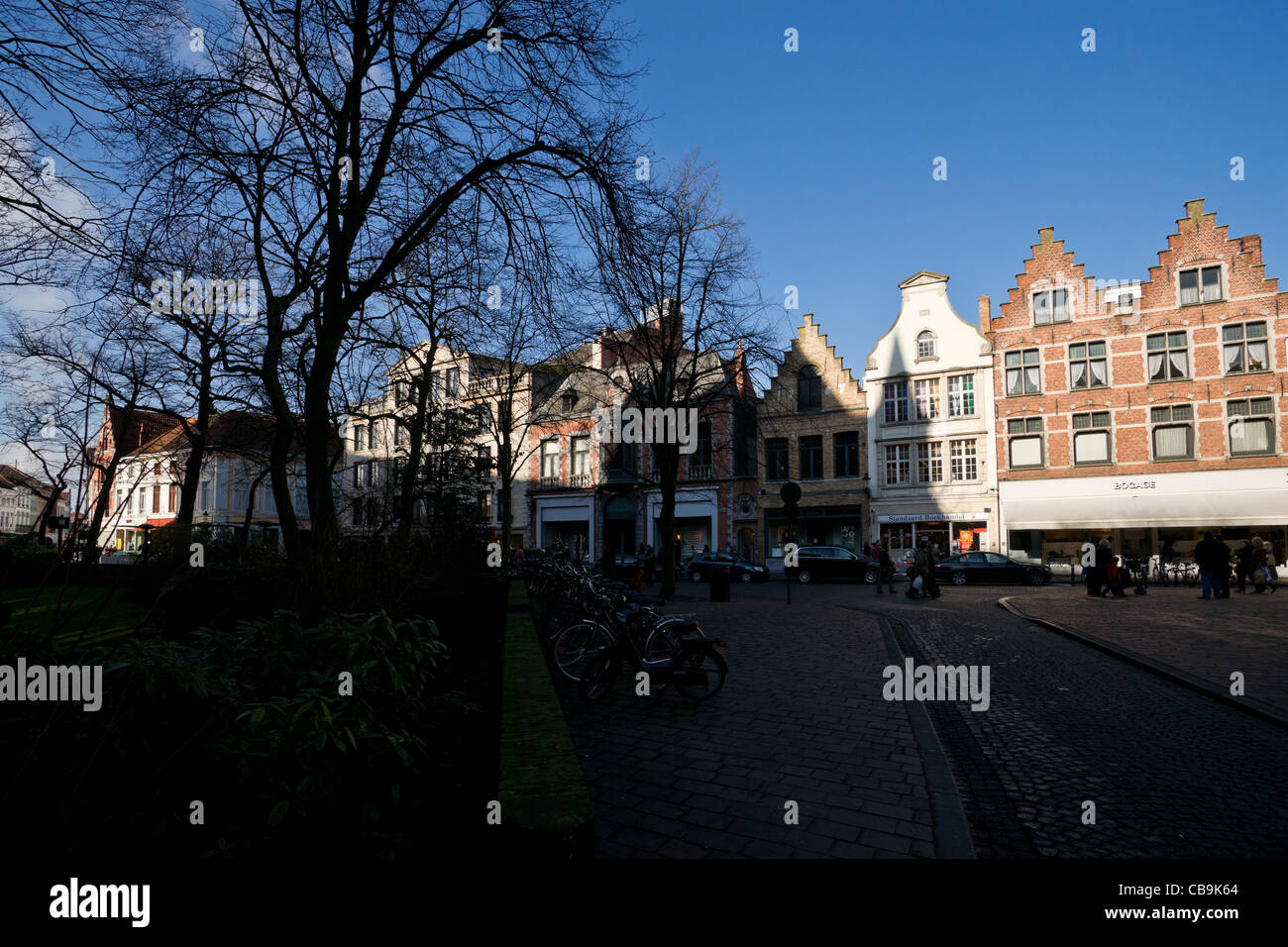 Steenstraat in Bruges, West Flanders, Belgium Stock Photo