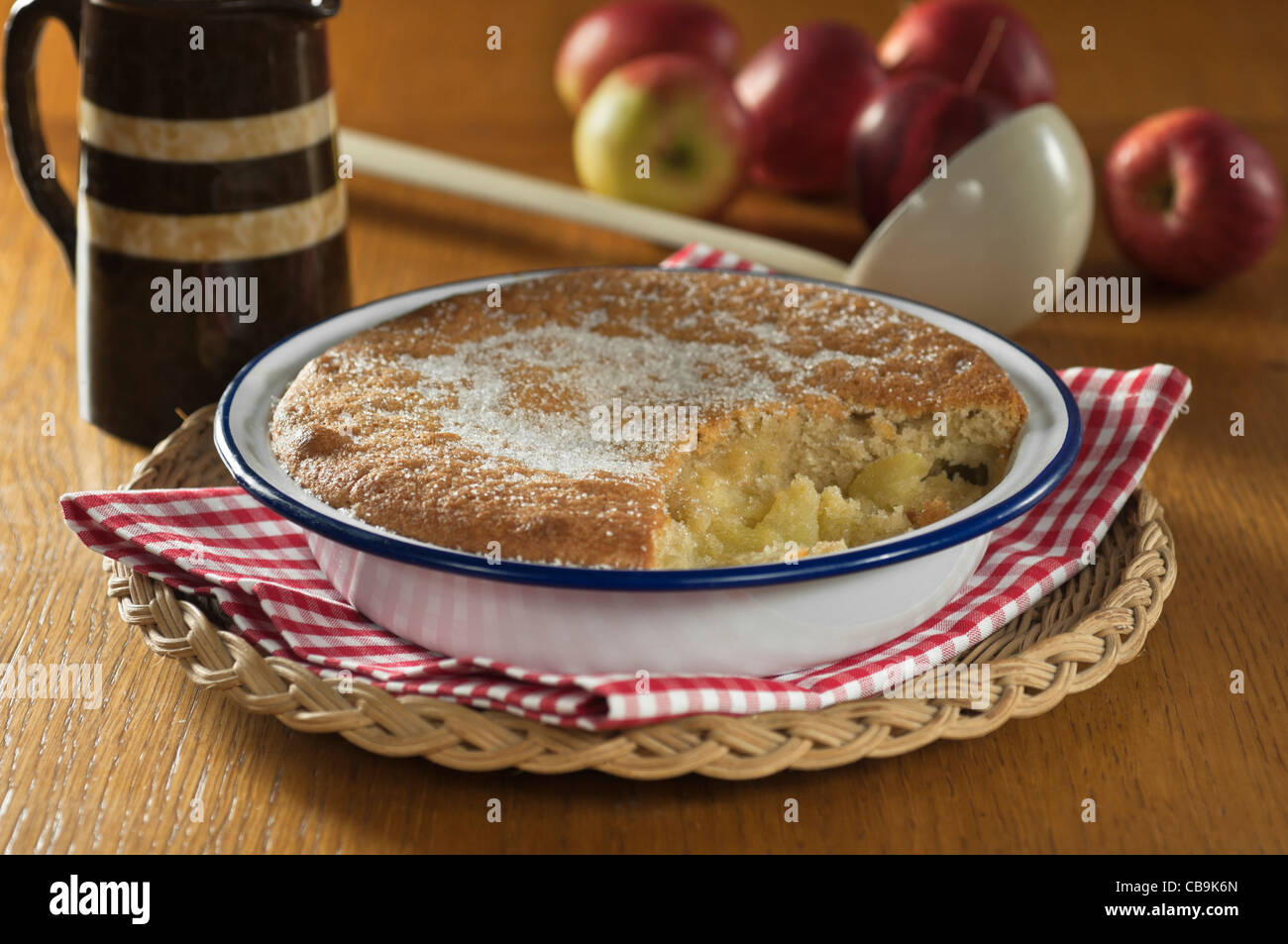 Eve's pudding .Traditional apple dessert Stock Photo Alamy