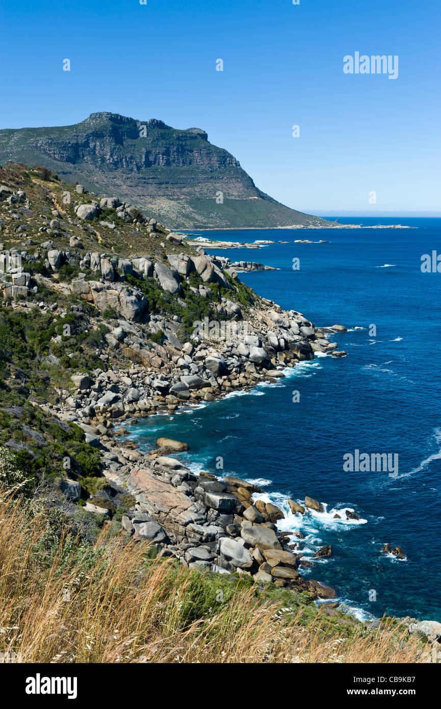 Coastline along Victoria Weg between Cape Town and Llandudno South Africa Stock Photo