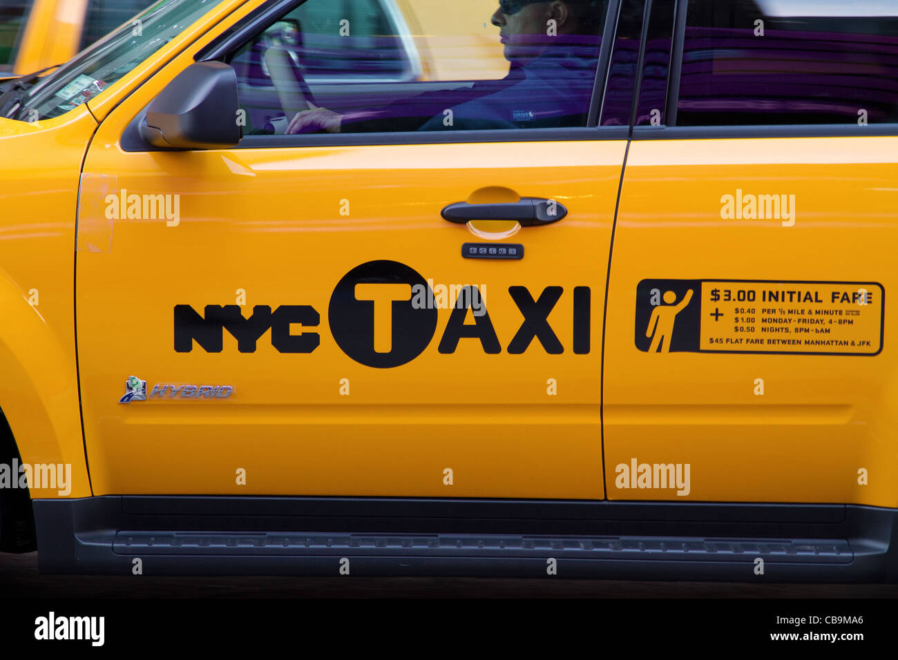 New York City, Manhattan, taxi, cab, taxis, cabs Stock Photo Alamy