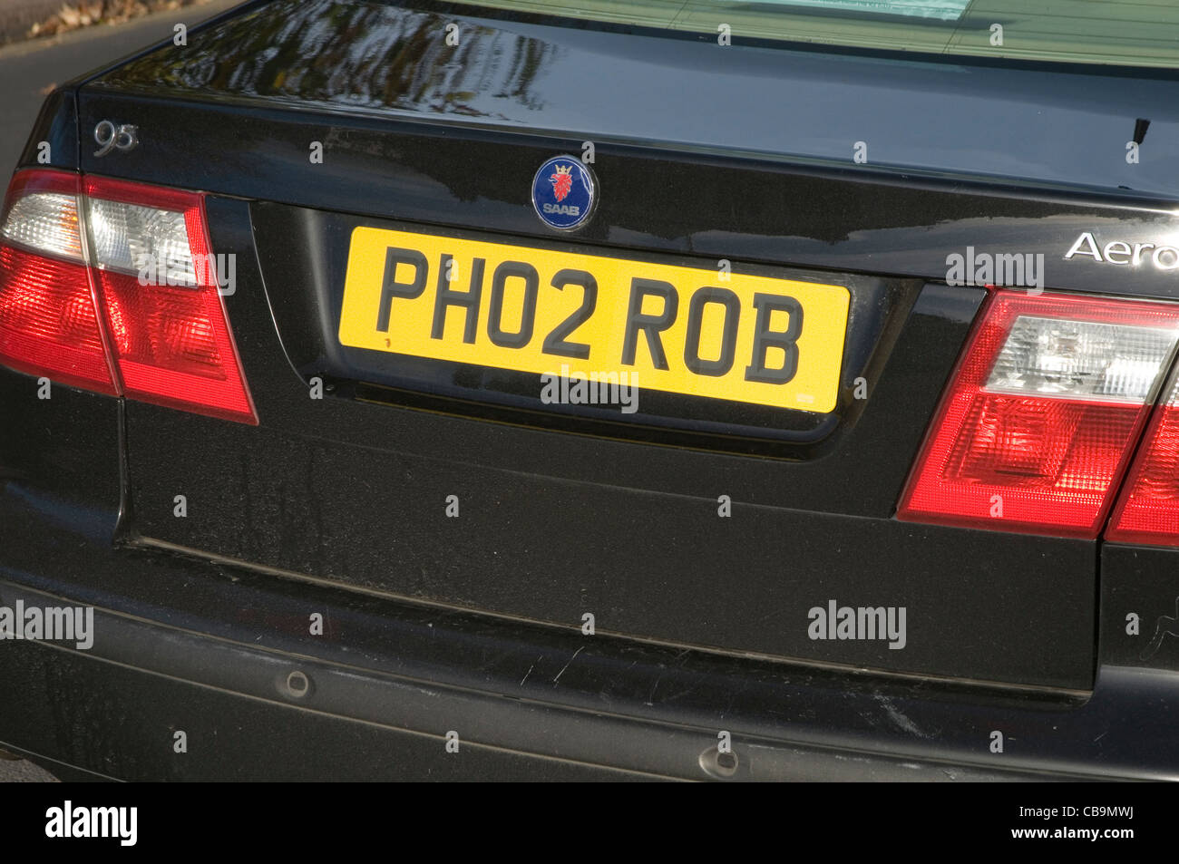 private reg registration number plate plates cherished numbers personal Stock Photo