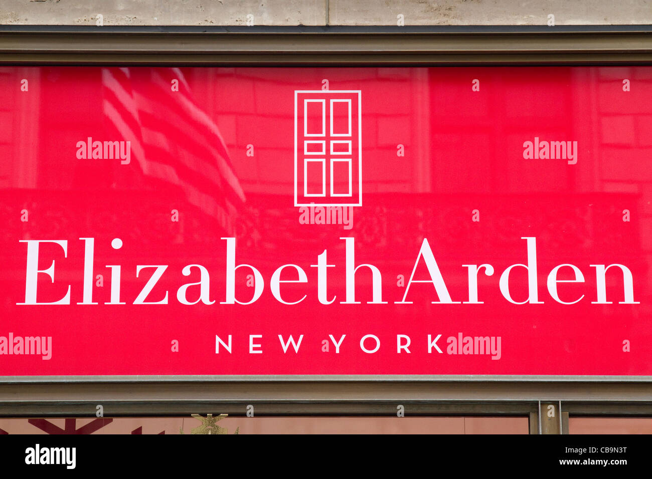 Elizabeth Arden store front New York. Stock Photo