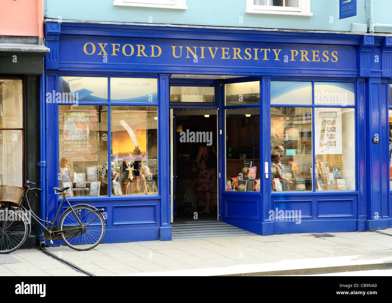 Oxford University Press Bookshop in Oxford. Stock Photo