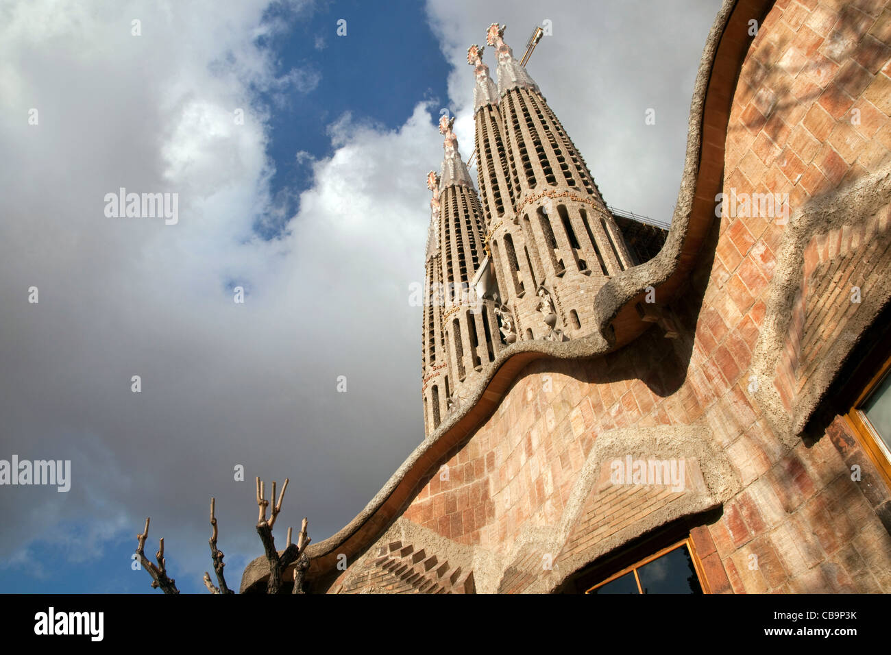 The Basílica Sagrada Família designed by the Catalan architect Antoni Gaudí, Barcelona, Spain Stock Photo