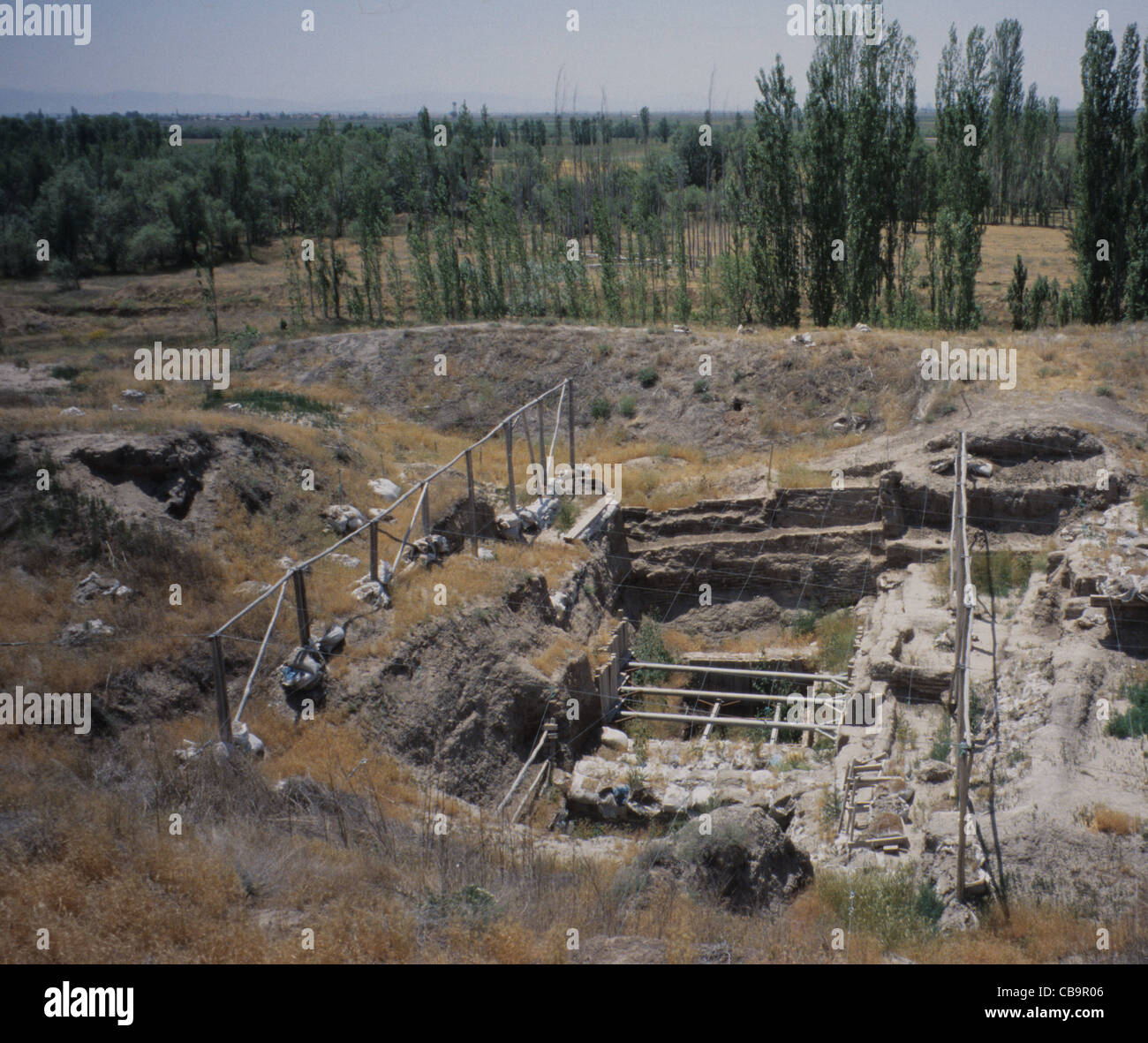 Neolithic archaeological site of Catalhoyuk central Anatolia Turkey ...