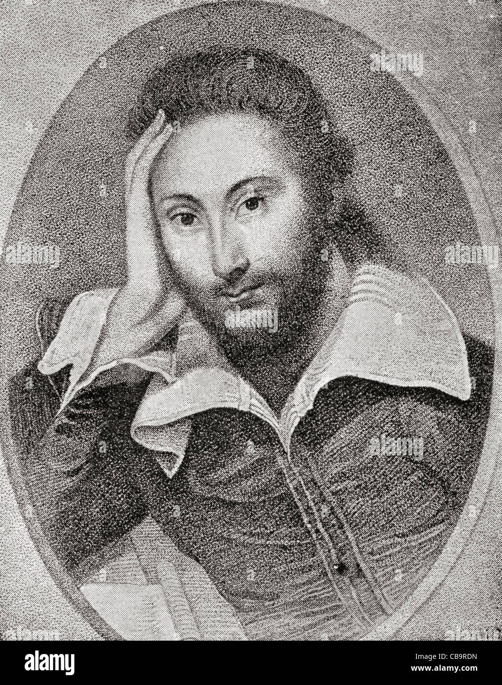 William Shakespeare, 1564 - 1616. English poet and playwright. After the portait by Zucchero.