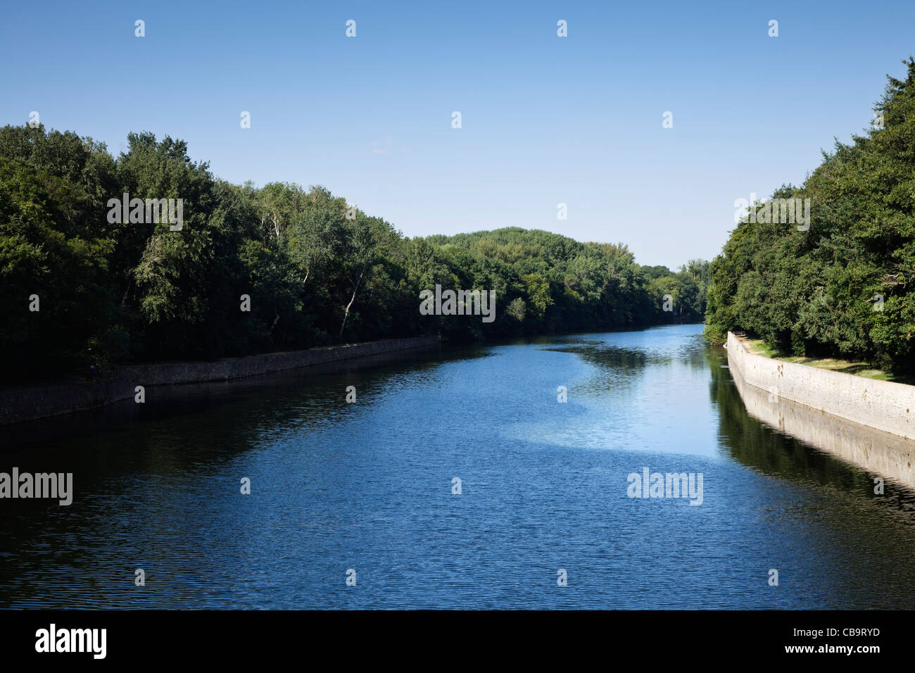 River Cher, Loire Valley, France Stock Photo