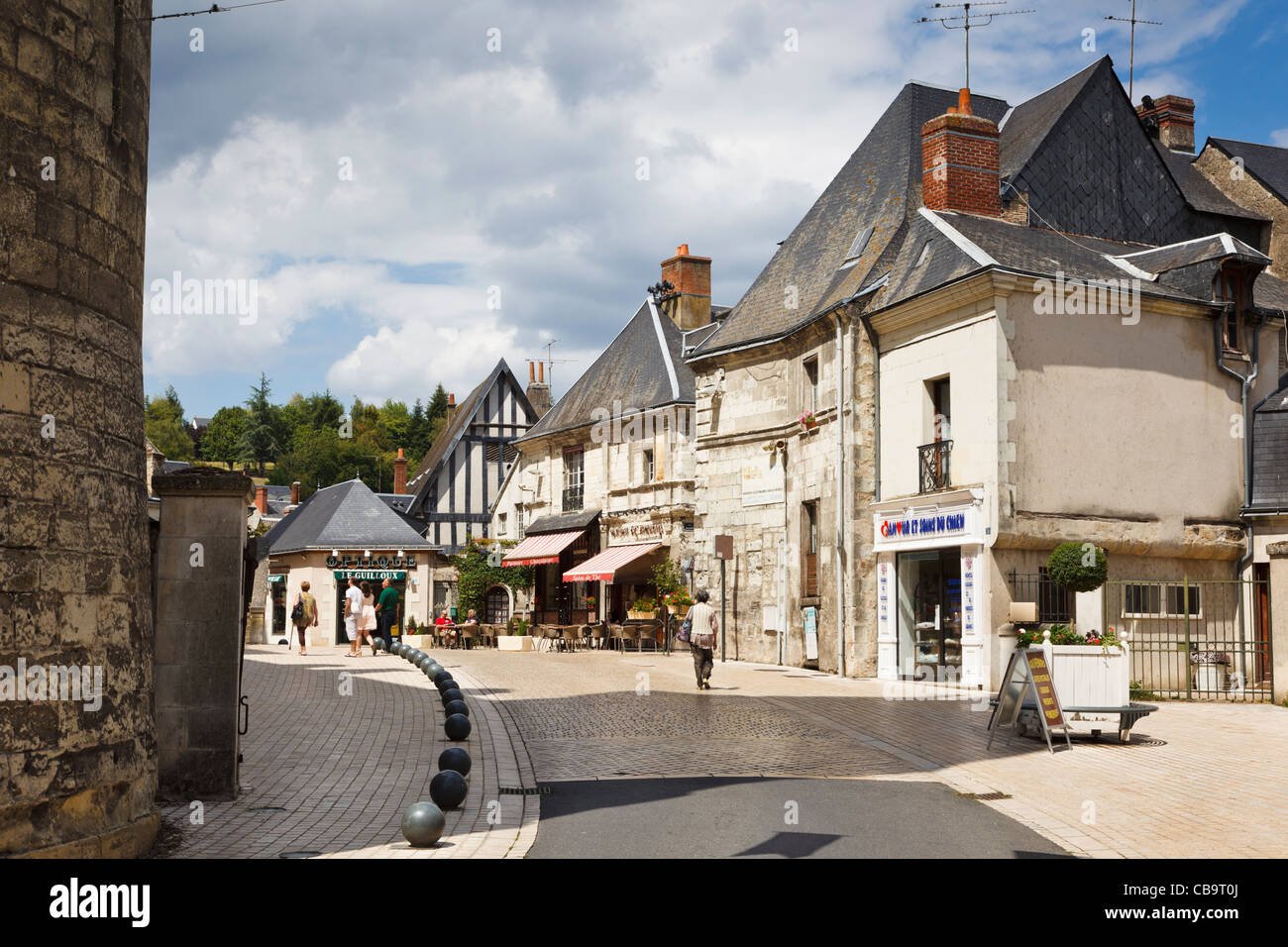 Town centre of Langeais, Loire Valley, Indre et Loire, France Stock Photo -  Alamy