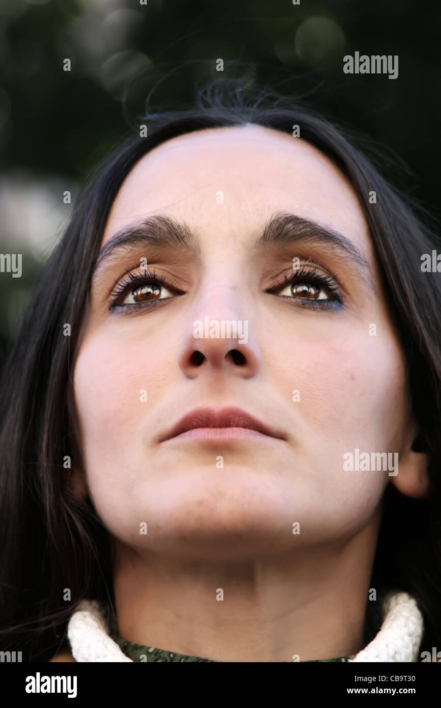 Dark Portrait of a woman Stock Photo - Alamy