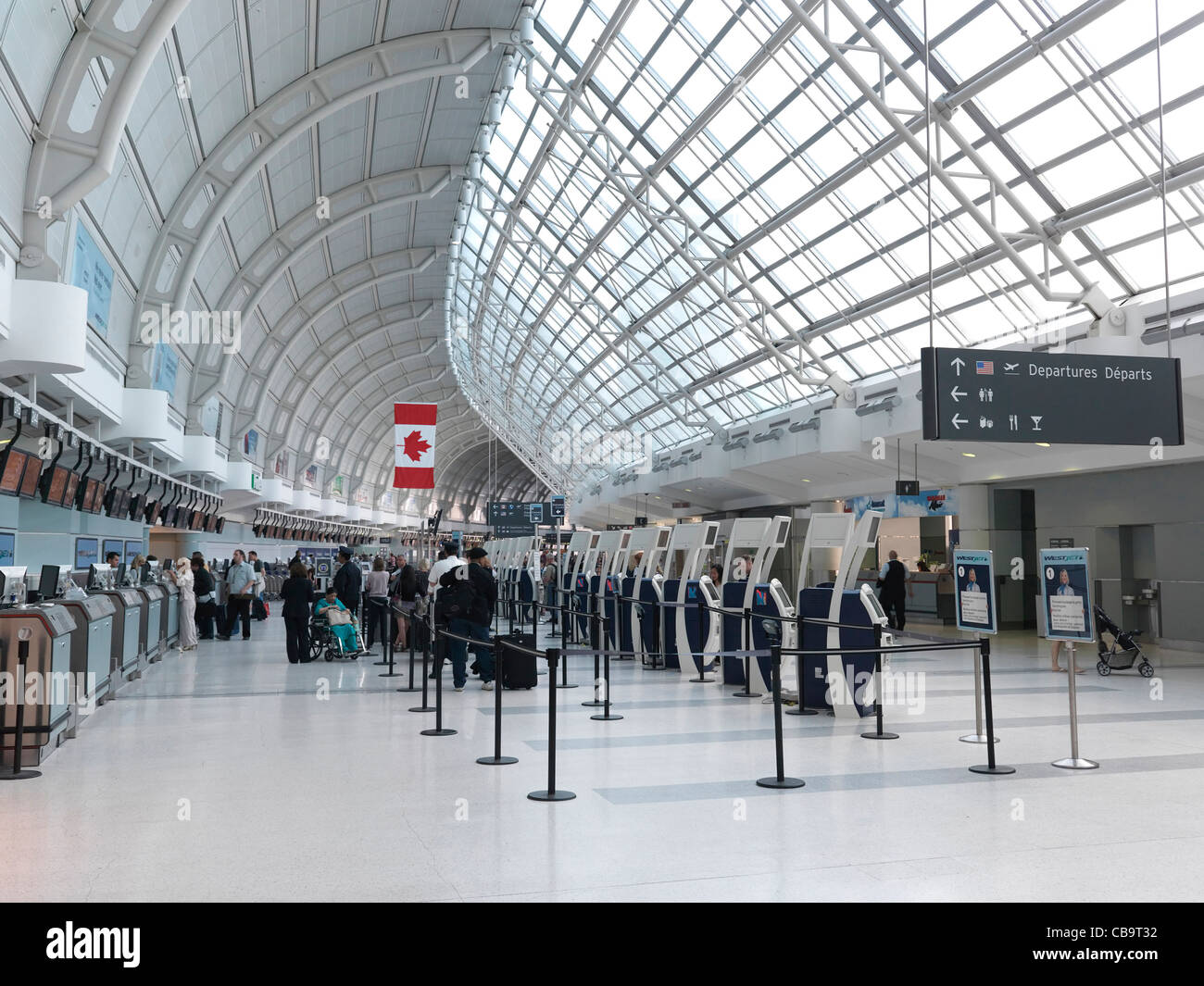 Toronto Pearson international airport departures Stock Photo