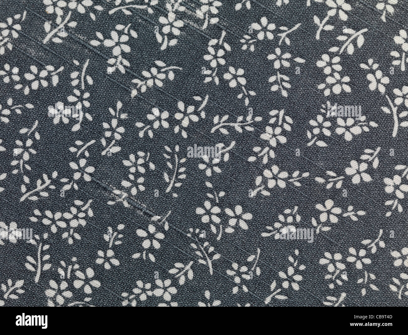 Black floral print silk brocade fabric — Tissus en Ligne