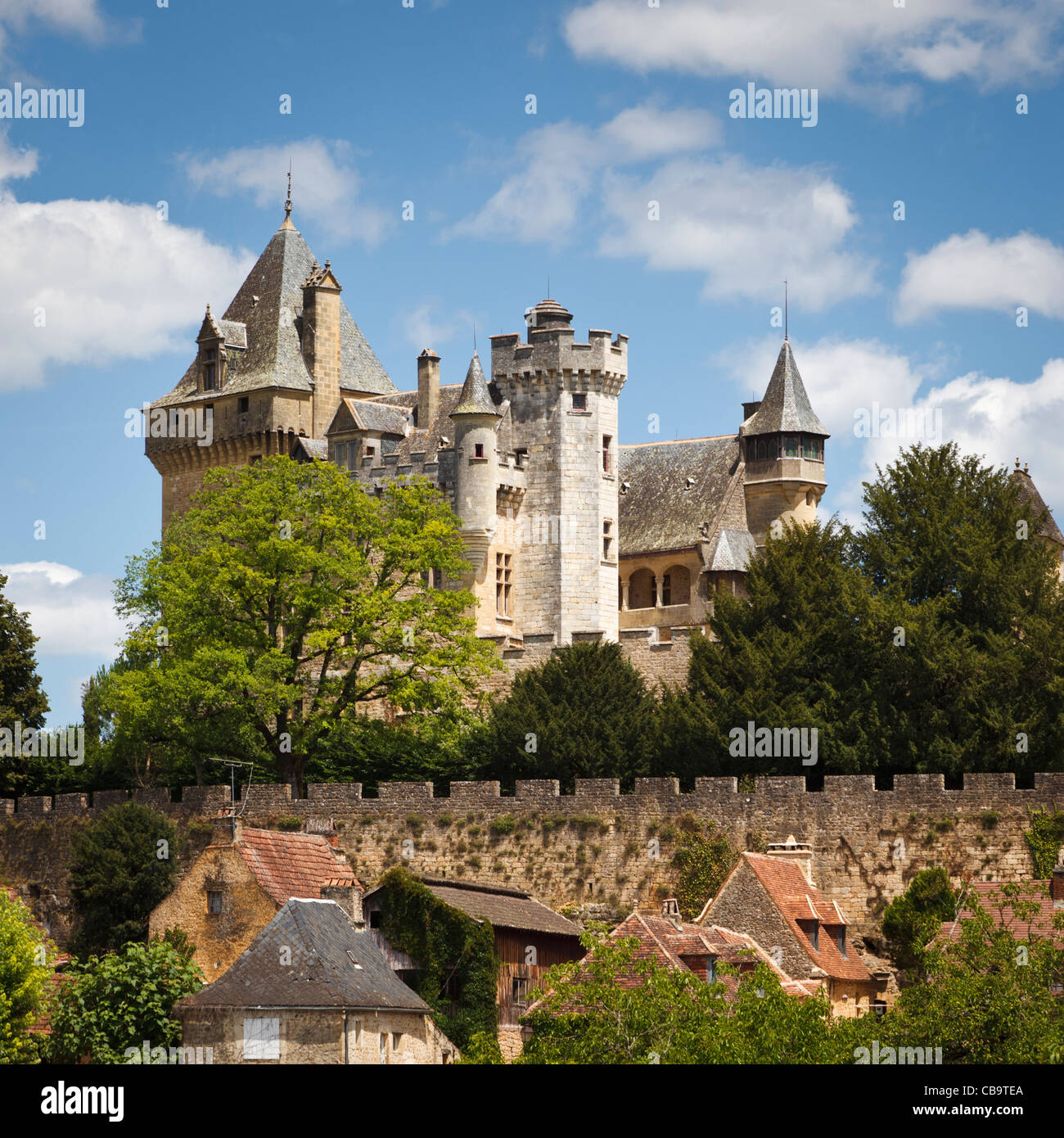 Chateau de Montfort at Vitrac, Dordogne, France Stock Photo