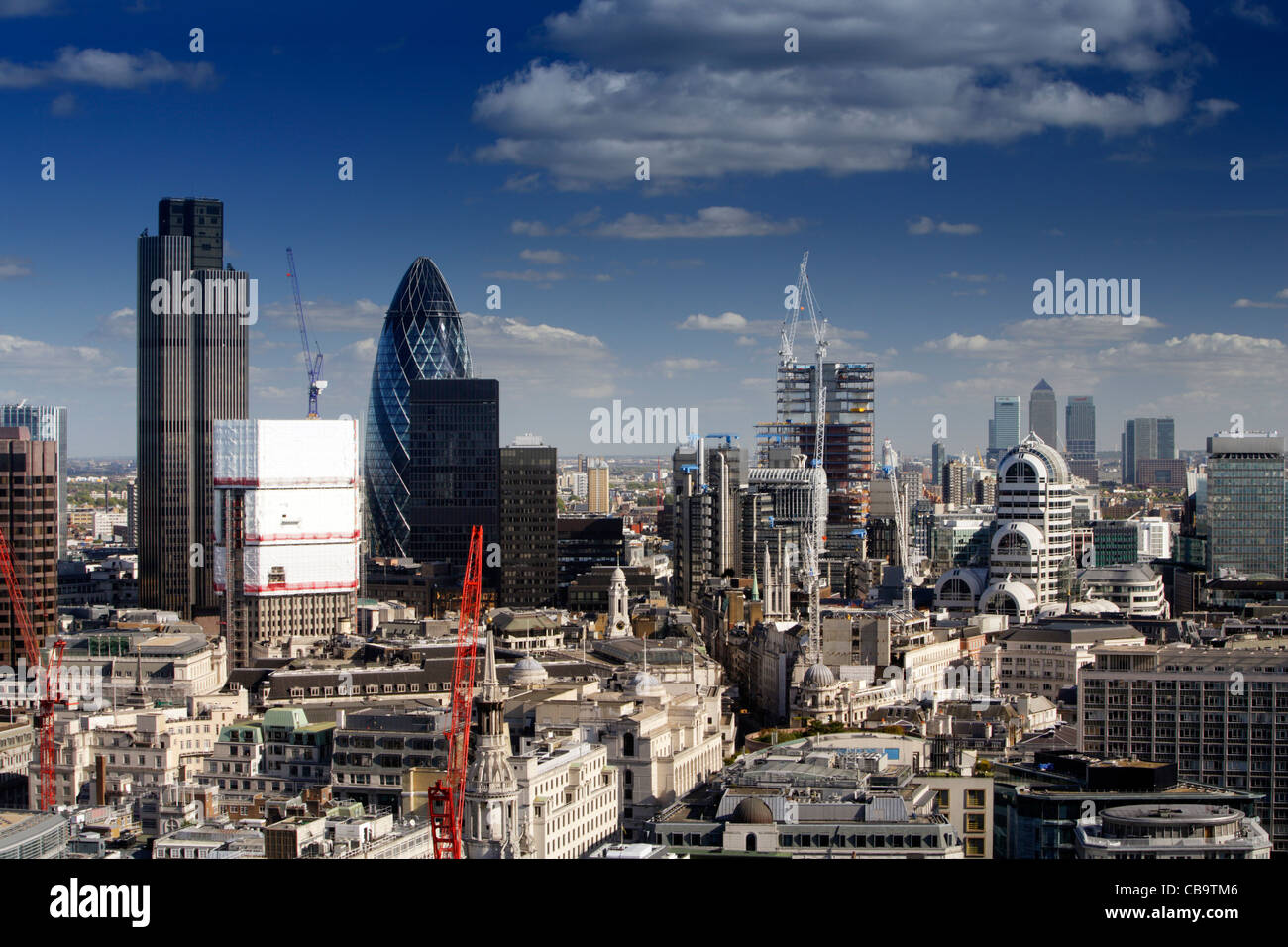 The City of London from St Paul's Cathedral, London, UK Stock Photo